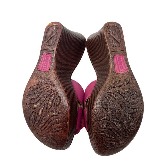 Born Pink Wedge Sandals - Picture 7 of 12
